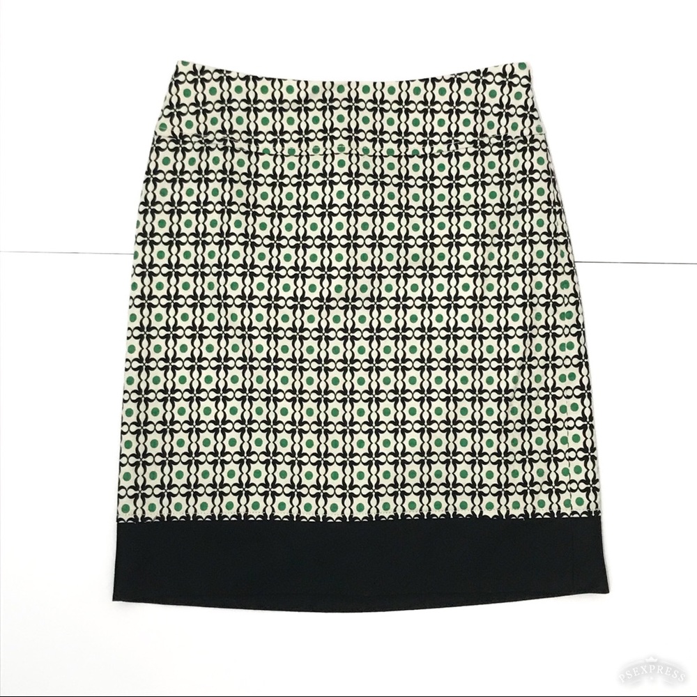 Ann Taylor Petite Geometric Pencil Skirt [CW]